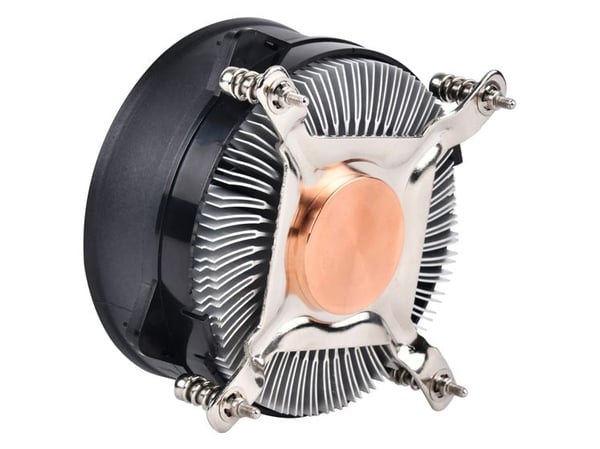 Silverstone NT08-115X, Luftkjøler, 9,2 cm, 1200 RPM, 3500 RPM, Sort, Kobber, Sølv