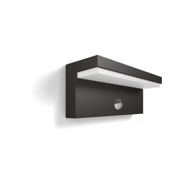 Philips myGarden Bustan vägglampa 9 W, med sensor, 2700 K, antracit