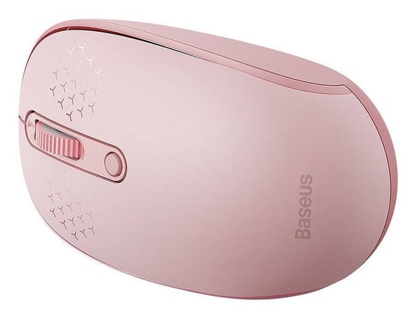 Baseus F01B, Oikeakätinen, RF Wireless + Bluetooth, 1600 DPI, Vaaleanpunainen