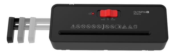 Olympia PS 36 Pro, Suikaleeksi leikkaava, 8 L, 72 dB, 2200 mm/min, 6 arkkia, P-2