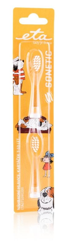 ETA 0710 90200 - Extra tandborsthuvud - till tandborste - vit (paket om 2)