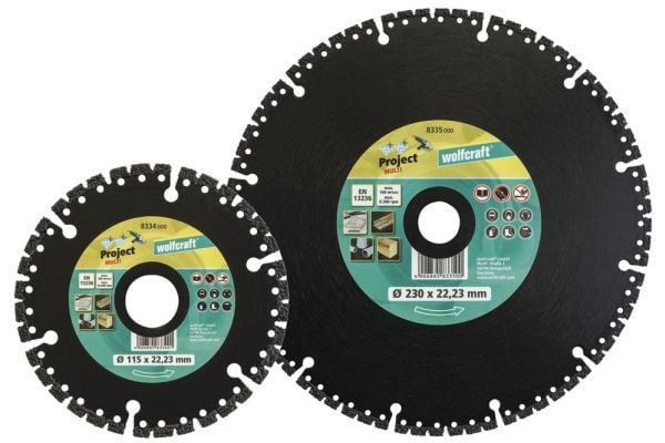 wolfcraft GmbH 4006885833609, Plast, Blad metall, Stein, 12,5 cm, 2,22 cm, Polykrystallinsk diamant (PCD), 1 stykker
