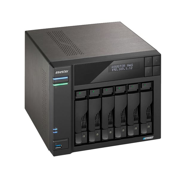 ASUSTOR Lockerstor 6 Gen2 AS6706T NAS 6-brønns 8 GB RAM 2,5 Gigabit Ethernet