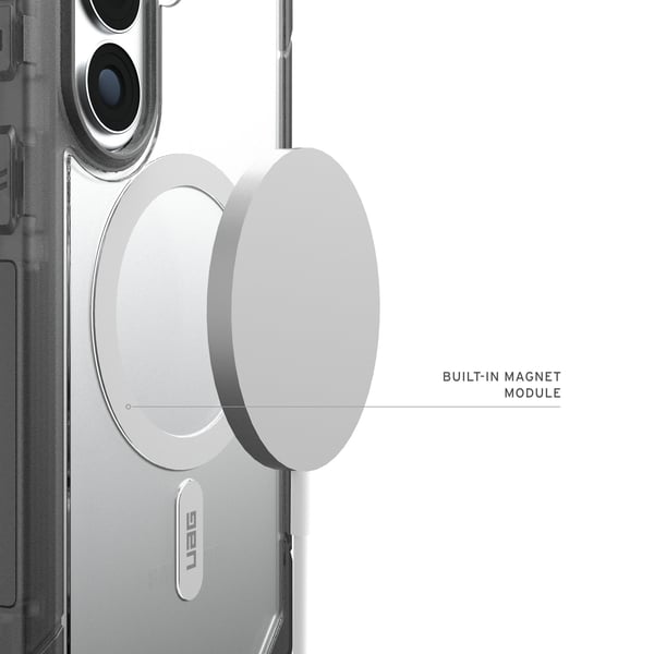 UAG - Trooper w/Magnet Cover - Clear/Ash - Samsung S26+