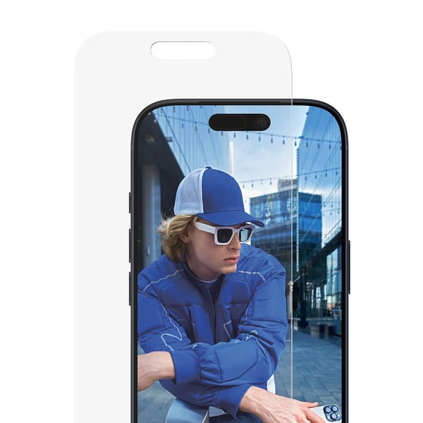 PanzerGlass - Skärmskydd för mobiltelefon - klassisk passform med EasyAligner - glas - klar - för Apple iPhone 17 Pro