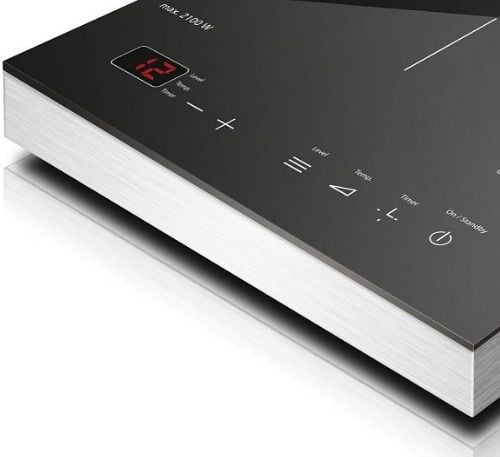 Caso S-Line 2100, Svart, Rostfritt stål, Bänkdiskmaskin, Induktionshäll med zon, Glass-keramisk, 1 zone(s), 1 zone(s)