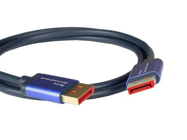 Alcasa 4814-SF005B, 0,5 m, DisplayPort, DisplayPort, Hankjønn, Hankjønn, Blå