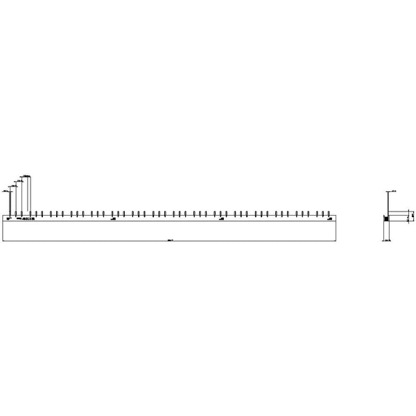 Siemensin 3-vaiheinen kiskokisko + HS 1016 mm 5ST3 (5ST3712)