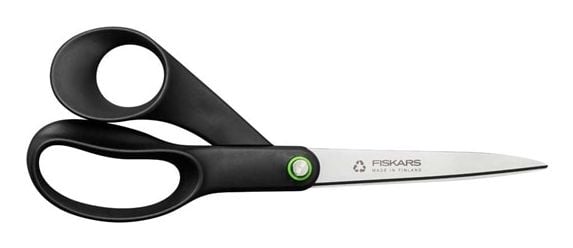 Fiskars 1074547, Vuxen, Rakt snitt, Single, Svart, Rostfritt stål, Rostfritt stål, Universal