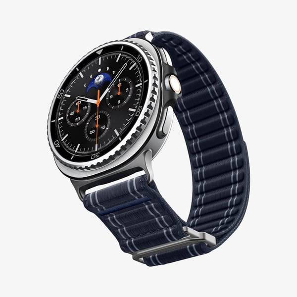 Spigen WBF0, Band, Smartwatch, Marinblå, Samsung, Watch 8 (40/44 mm)/Watch 8 Classic (46mm), Tyg