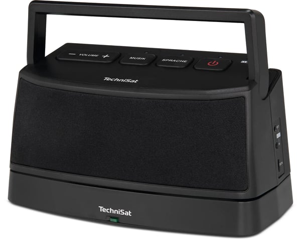 TechniSat ISIBOX 1, 4 W, Langallinen & langaton, Kannettava stereokaiutin, Musta, TV, Sisäänrakennettu akku