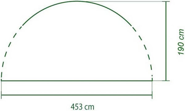 Coleman solvegg med dør til arrangementsskur XL - 4,5 m