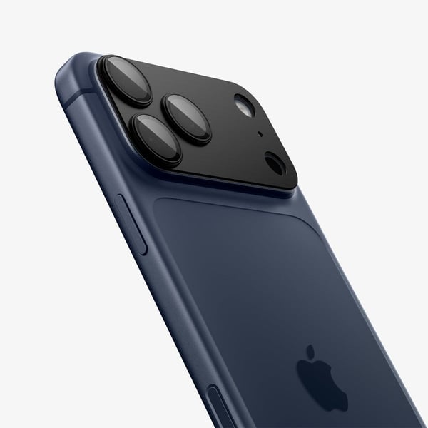Spigen Optik Pro XL EZ Fit, Apple, iPhone 17 Pro Max, Dammresistent, Reptålig, Svart, 2 styck
