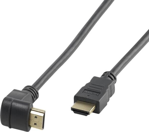 Vivanco VVVHDMI30M1M90K, 1,5 m, HDMI Type A (Standard), HDMI Type A (Standard), Svart