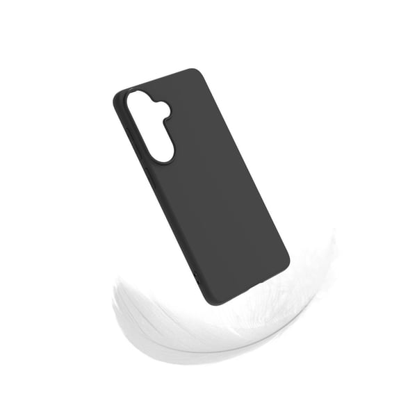 eSTUFF Infinite Vienna - Skydd för mobiltelefon - 100% återvunnen plast - termoplastisk polyuretan (TPU) - svart - för Samsung Galaxy S26+