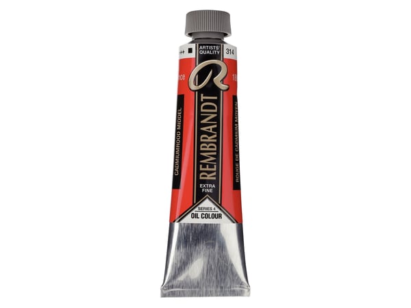 Artequipment TALENS REMBRANDT 40ML 314 - KADMIUM RØD MEDIUM - uniw oljemaling