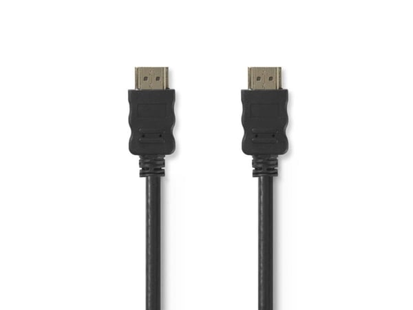 Nedis - HDMI-kabel med Ethernet - HDMI hann til HDMI hann - 3 m - svart - rund, 1080p-støtte