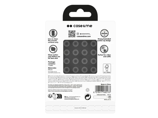 SBS CMSILSUCTION4, Mobiltelefon / smartphone, Passiv hållare, Universal, Svart