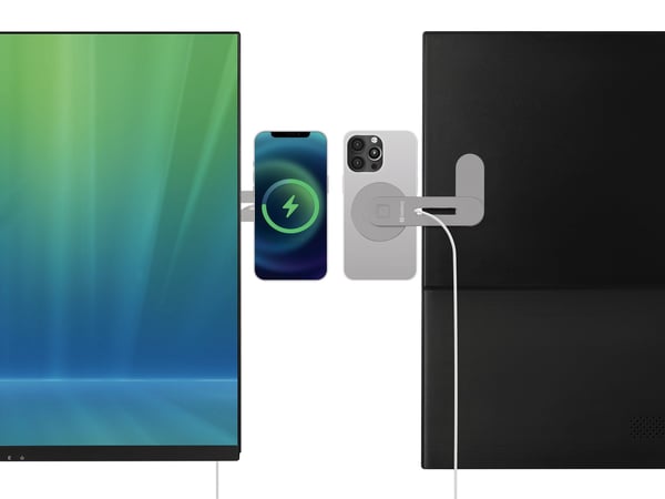 Sandberg ScreenMount - Trådløs ladepute - skjermmonterbar - 15 watt