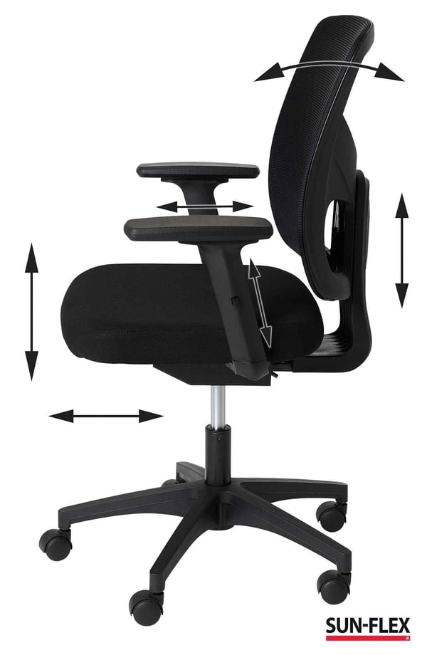 SUN-FLEX OFFICECHAIR MESH kontorsstol