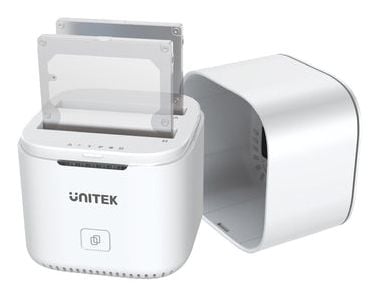 UNITEK SyncStation Marshmallow 2.5, HDD, SSD, Serial ATA II, Serial ATA III, 2.5", 6 TB, USB 3.2 Gen 2 (3.1 Gen 1) Type-C, Valkoinen