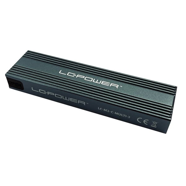 LC-POWER USB-C-kotelo f.NVMe o.SATA f.VNMe tai SATA-M2