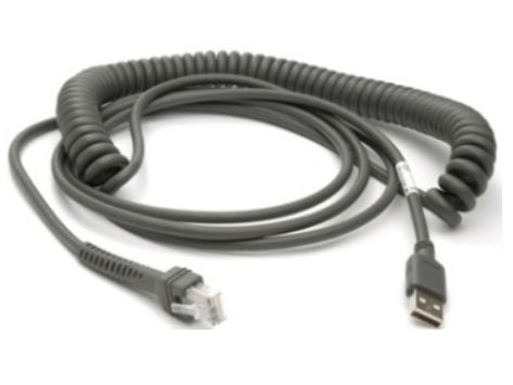 Zebra - USB-kabel - USB (hann) - 5 - 12 V - 4.57 m - rullet sammen - for DS9300 Series DS9308
