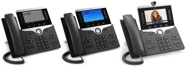 Cisco IP Phone 8851 - VoIP-telefon - SIP, RTCP, RTP, SRTP, SDP - 5 rader - träkol