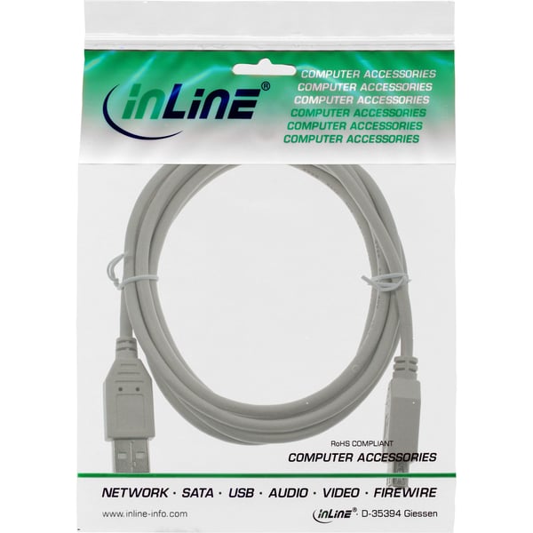 InLine 34610X, 1 m, Hane/Hona, 0,48 Gbit/s, Beige