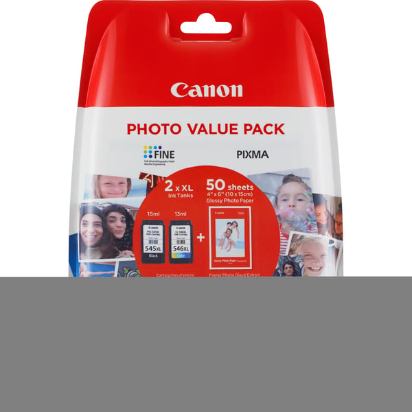 Canon 8286B011, Musta, Syaani, Magenta, Keltainen, 2 kpl, Valokuva-arvopakkaus