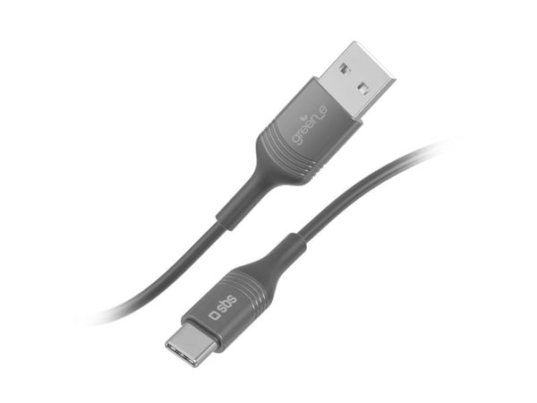 SBS GreenLine USB til USB-C kabel 1,2m svart