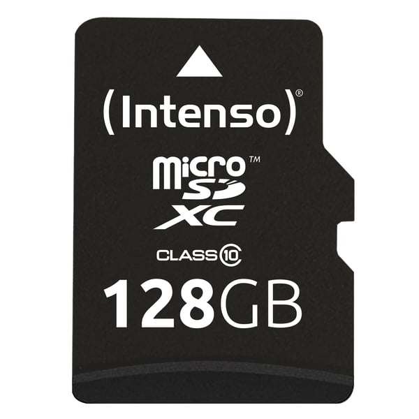 Intenso 3413491 microSDXC-minnekort 128 GB Class 10 + SD-adapter