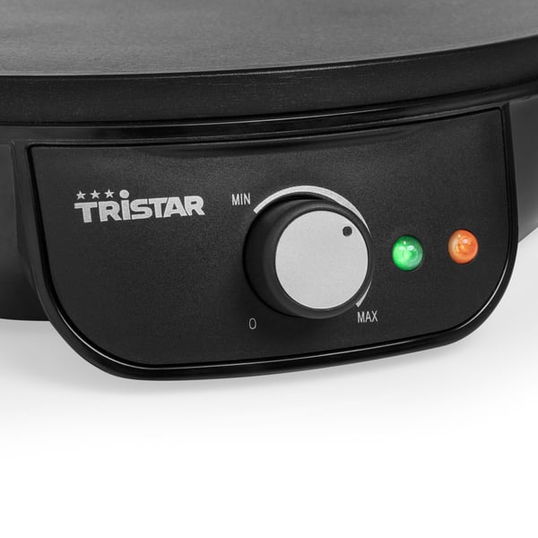 Tristar BP-2637, 1 kreppirulla, musta, 300 cm, bakeliitti, pyörivä, 215 °C