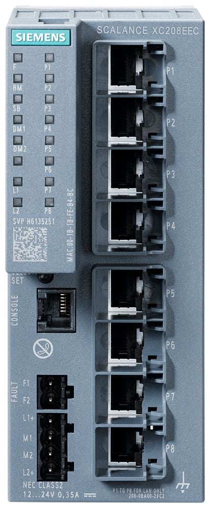 Siemens 6GK5208-0BA00-2FC2, Håndtert