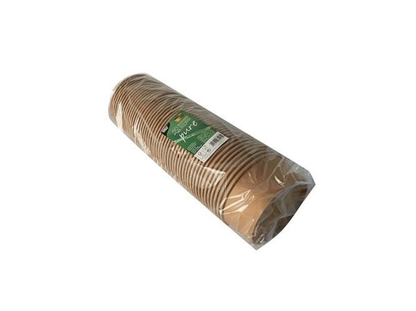 Papstar 87913, Kulho, Pyöreä, Pahvi, Ruskea, Yksivärinen, 50 kpl