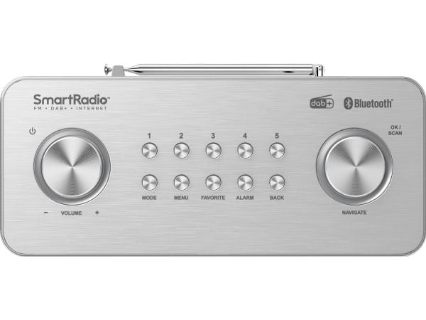 Kenwood CR-ST100S-S, Internett, Digitalt, DAB+, FM, 87,5 - 108 MHz, 174.928 ~ 239.200 MHz, PTY