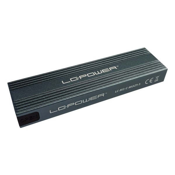 LC-POWER USB-C-kotelo f.NVMe o.SATA f.VNMe tai SATA-M2