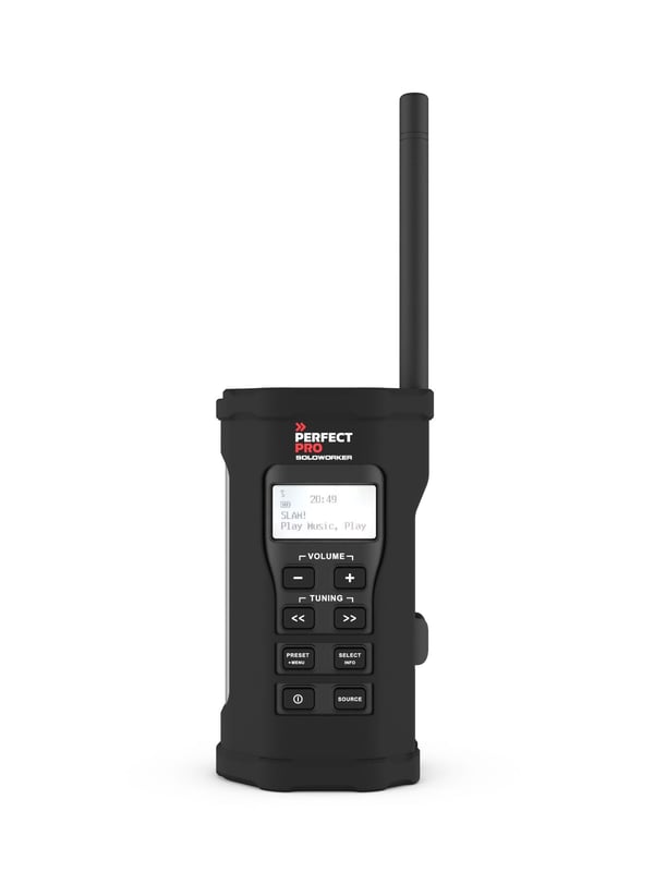 Perfectpro Soloworker, Personlig, Digital, DAB+, FM, 1,5 W, 1-veis, 3,6 cm