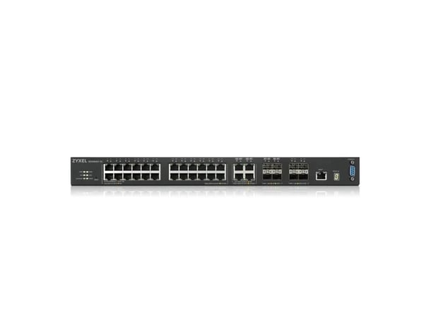 Zyxel XGS4600-32 - Switch - L3 - Styrt - 24 x 10/100/1000 + 4 x kombo-Gigabit SFP + 4 x 10 Gigabit SFP+ - rackmonterbar