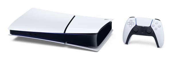 Sony PS5 Slim Digital Edition pelikonsoli 825 GB + Fortnite Flowering Chaos