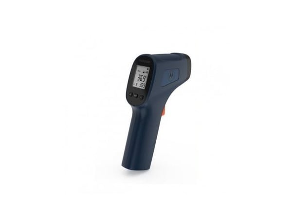 Motorola TE-93, Beröringsfri termometer, Blå, Panna, Knappar, °C, °F, Kroppstemperatur