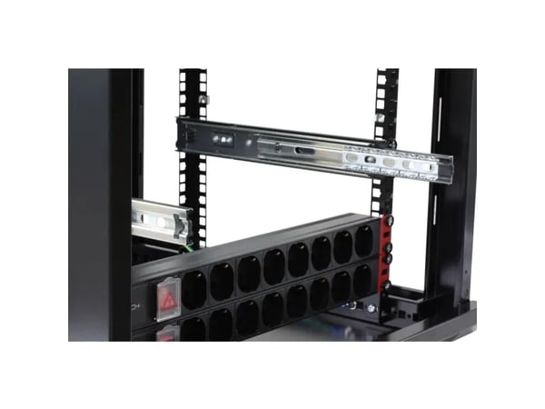 Techly I-CABINET-TRAY14BK utdragbar rackhylla, 19", 14 fack