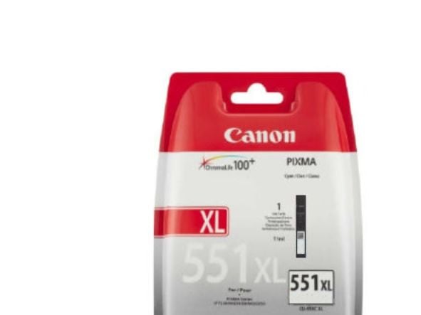 Canon CLI-551XL GY w/sec, Korkea (XL) värintuotto, Harmaa, Väriainepohjainen muste, 1 kpl