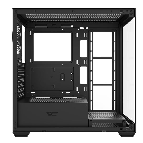 darkFlash DS900 datorchassi ATX/M-ATX/ITX, härdat glas, svart, utan fläktar
