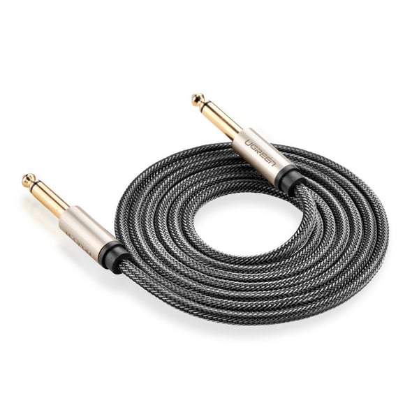 Ugreen 10636, 6.35mm, Hankjønn, 6.35mm, Hankjønn, 1 m, Svart