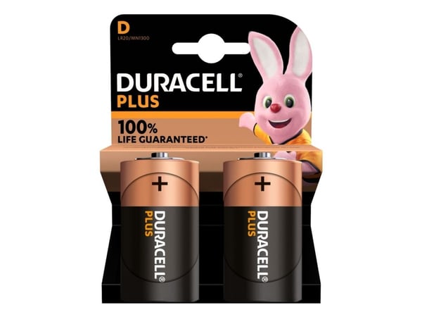 Duracell Plus Power batteri, C LR14, 2 stk.