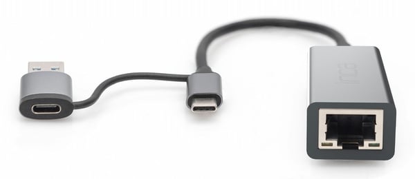 INCA Adapter IUTP-01TX Ethernet > USB- og Type C-tilkobling