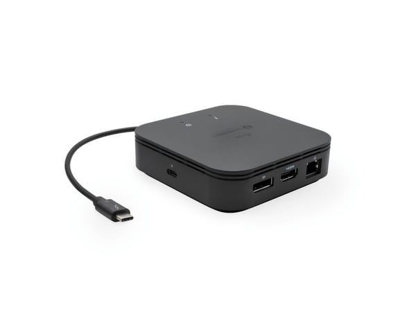 i-Tec Thunderbolt 3 Travel Dock Dual 4K Display + Power Delivery 60W - Dokkingstasjon - USB-C 3.1 / Thunderbolt 3 - HDMI, DP - 1GbE