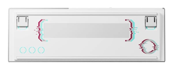 CHERRY MX 8.2 Pro TMR Wireless, Ledning & Trådløs, USB + RF Wireless + Bluetooth, Magnetic-mechanical key switch, QWERTY, RGB LED, Sølv, Hvit