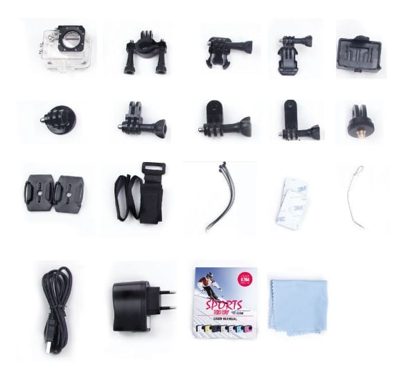 SJCAM SJ4000, Full HD, CMOS, 12 MP, 60 fps, 900 mAh, 58 g